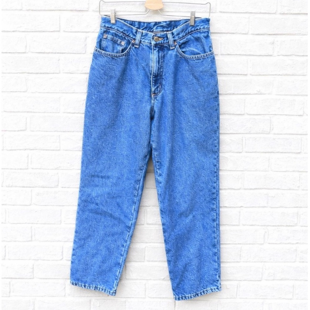 LL BEAN Fleece Lined Blue Jeans Denim Vintage llbean flannel women’s